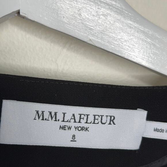 MM LAFLEUR The Regina Dress Heavy Crepe Black {X42} - Picture 6 of 7